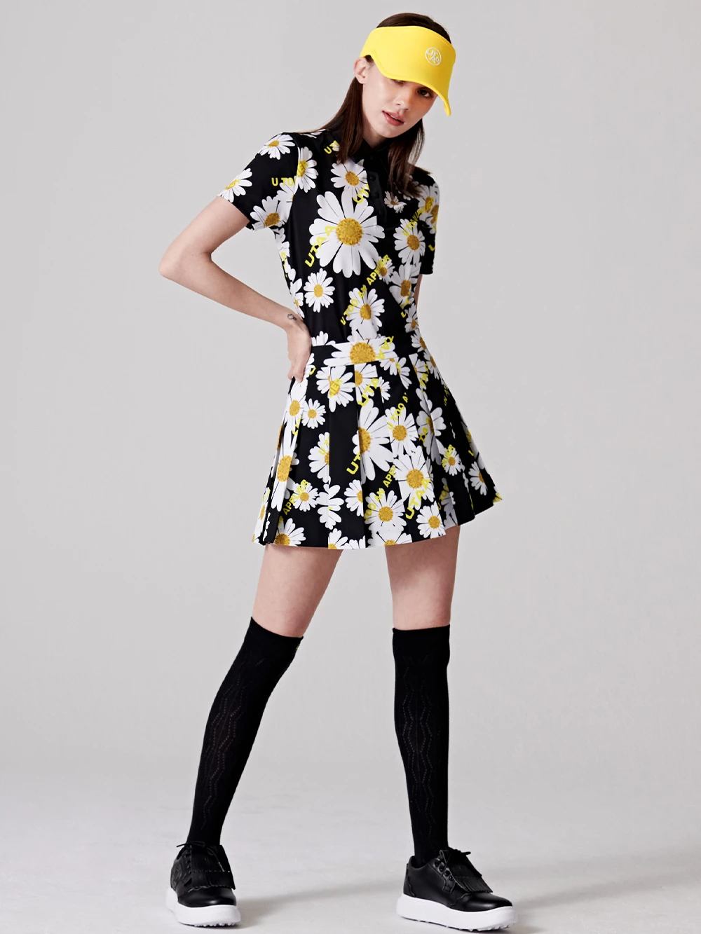 UTAA 2022 SS Blended Fabrics Street Style Co-ord Asymmetry Military (UB2SKF483) Black X M - Image 14