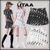 UTAA 2022 SS Blended Fabrics Street Style Co-ord Asymmetry Military (UB2SKF391) White X S