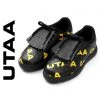 UTAA Blended Fabrics Studded Street Style Asymmetry Neon Color Black X 23.5