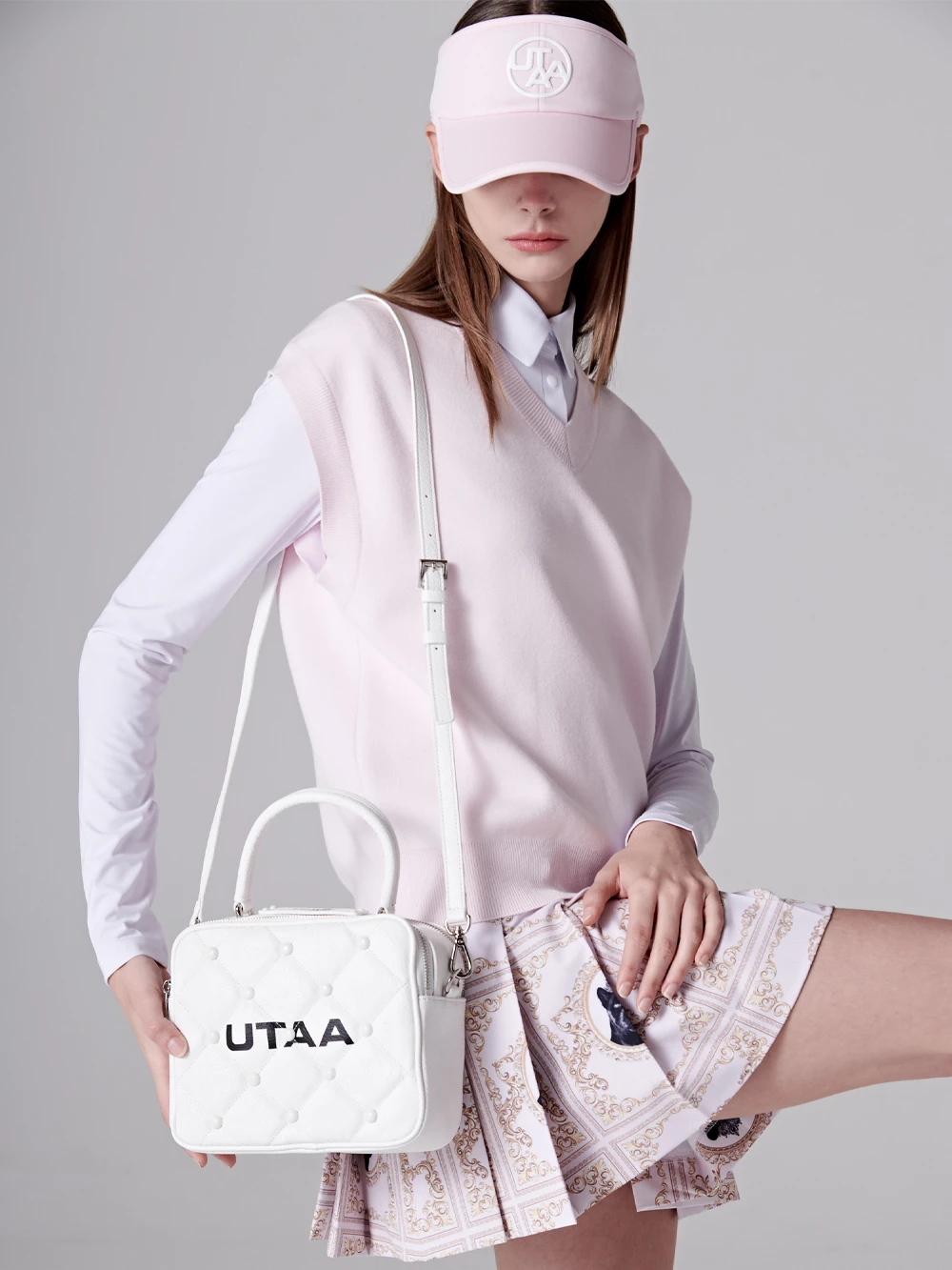 UTAA 2022-23FW Co-ord Icy Color Caps (UB0GCF203LP) For Women Light Pink (stock Check Required) X One Size - Image 7