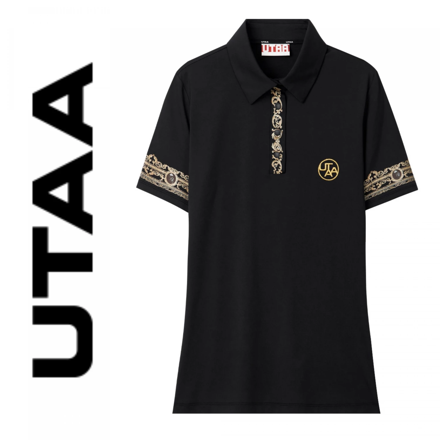 UTAA 2022 SS Blended Fabrics Studded Street Style With Jewels Co-ord (UB2TSF330) Black X Xs