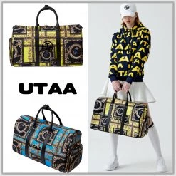 UTAA 2022-23FW Unisex Street Style A4 Logo Boston & Duffles For Women Blue X One Size