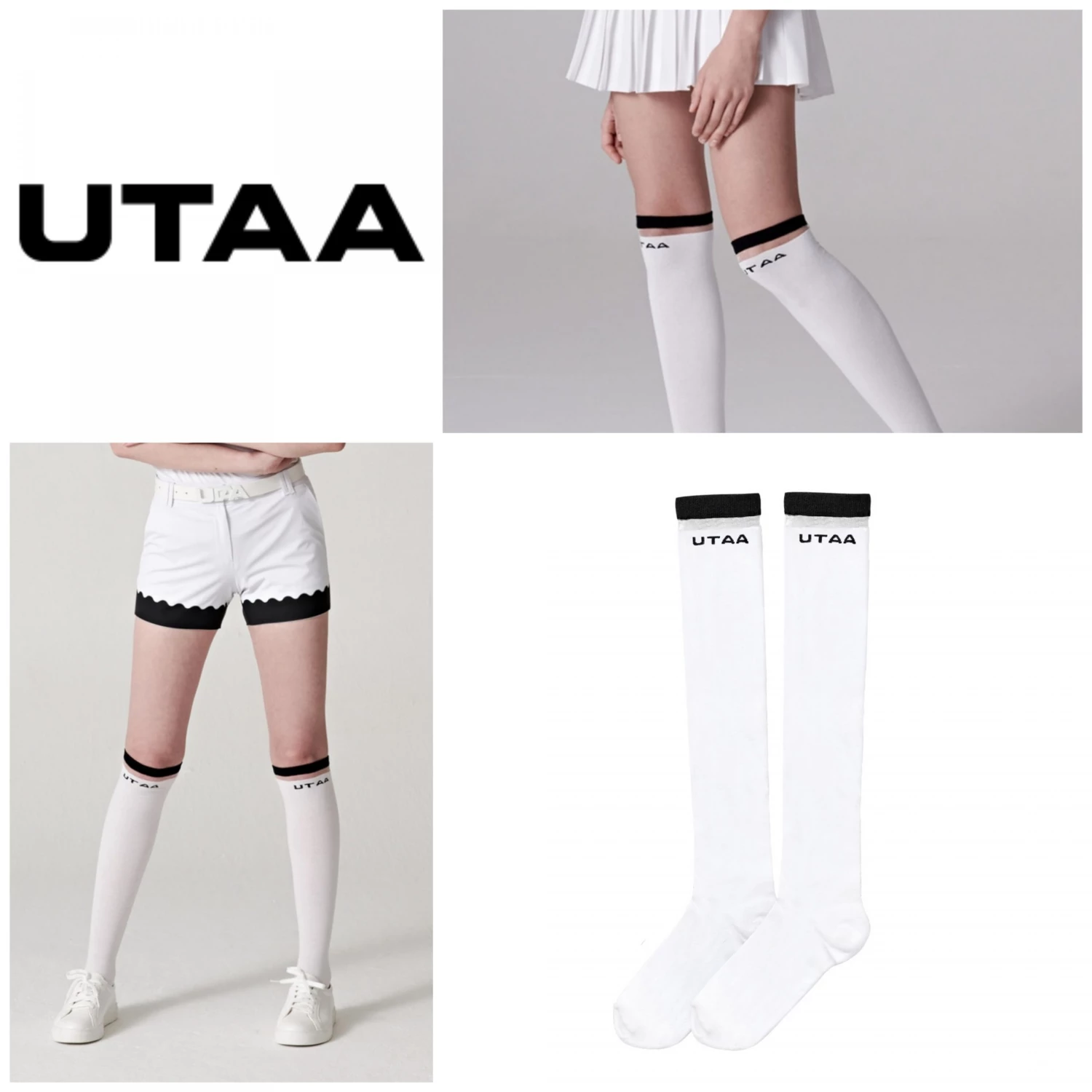 UTAA 2021-22FW Blended Fabrics Street Style Asymmetry Neon Color Sheer White X One Size