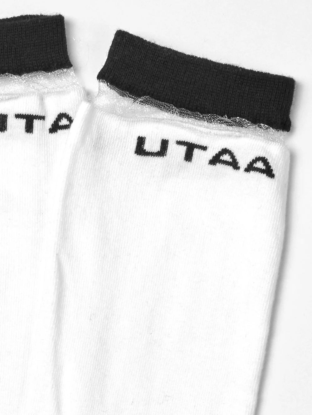 UTAA 2021-22FW Blended Fabrics Street Style Asymmetry Neon Color Sheer White X One Size - Image 6