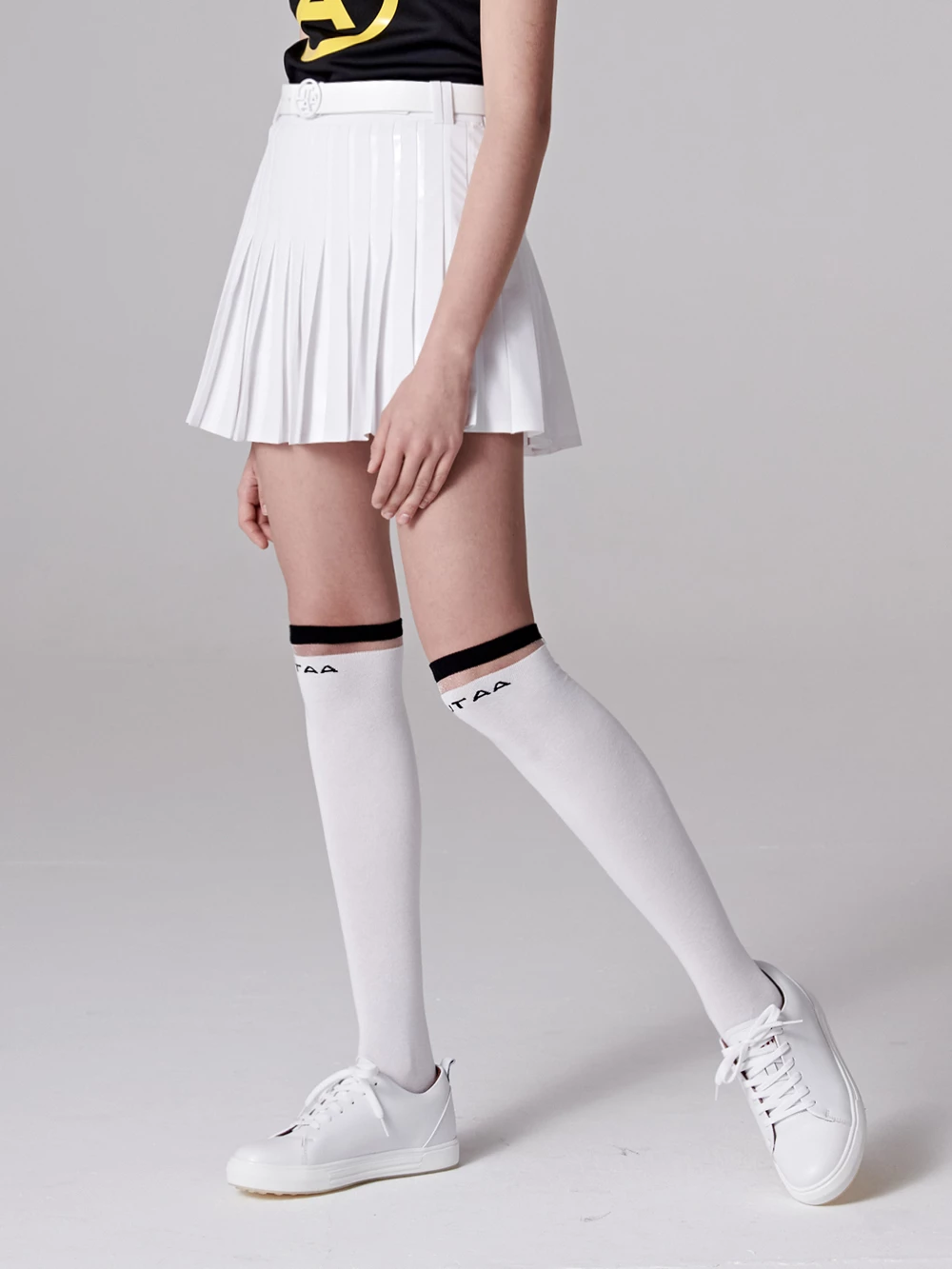 UTAA 2021-22FW Blended Fabrics Street Style Asymmetry Neon Color Sheer White X One Size - Image 10