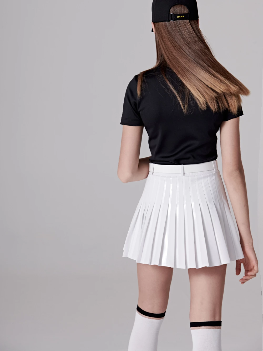 UTAA 2021-22FW Blended Fabrics Street Style Asymmetry Neon Color Sheer White X One Size - Image 12