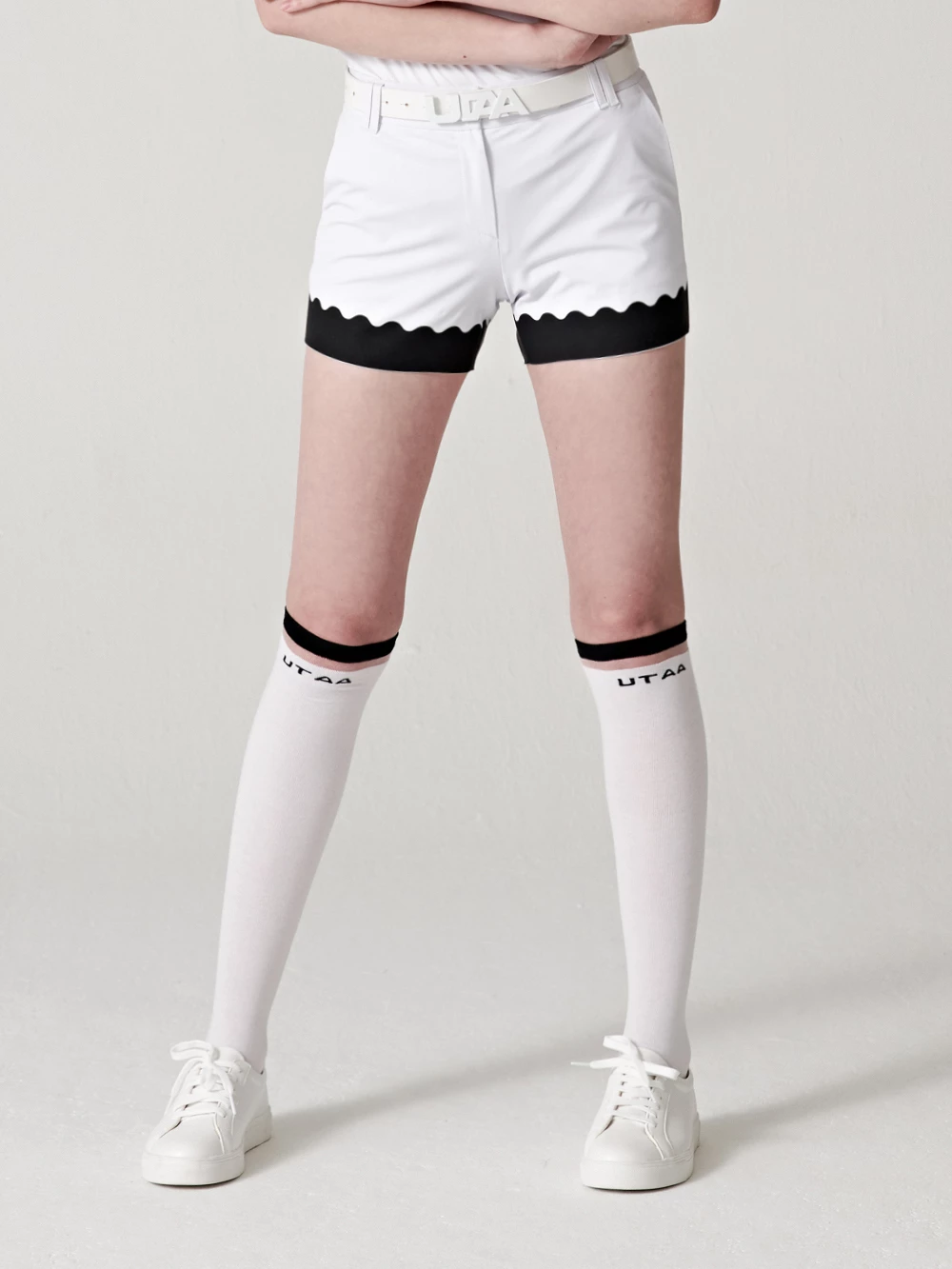 UTAA 2021-22FW Blended Fabrics Street Style Asymmetry Neon Color Sheer White X One Size - Image 13