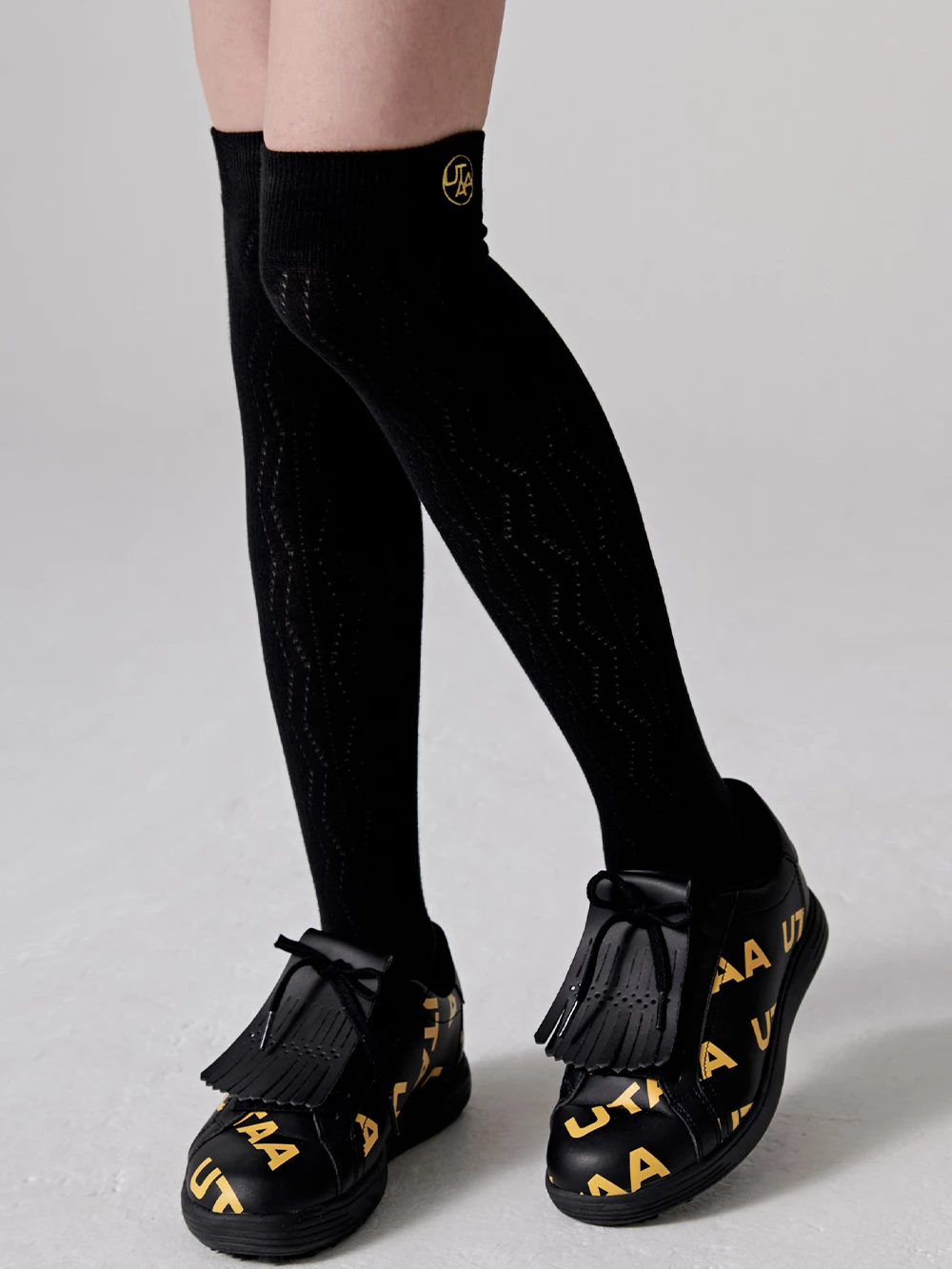 UTAA 2022-23FW Co-ord Socks & Tights (UB0GSF155BK) For Women Black Inventory Required Check X One Size - Image 6