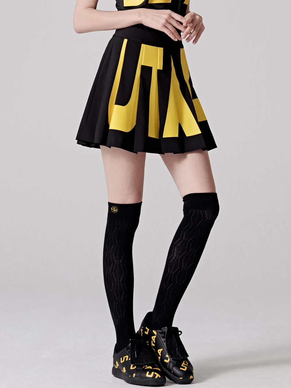 UTAA 2022-23FW Co-ord Socks & Tights (UB0GSF155BK) For Women Black Inventory Required Check X One Size - Image 7