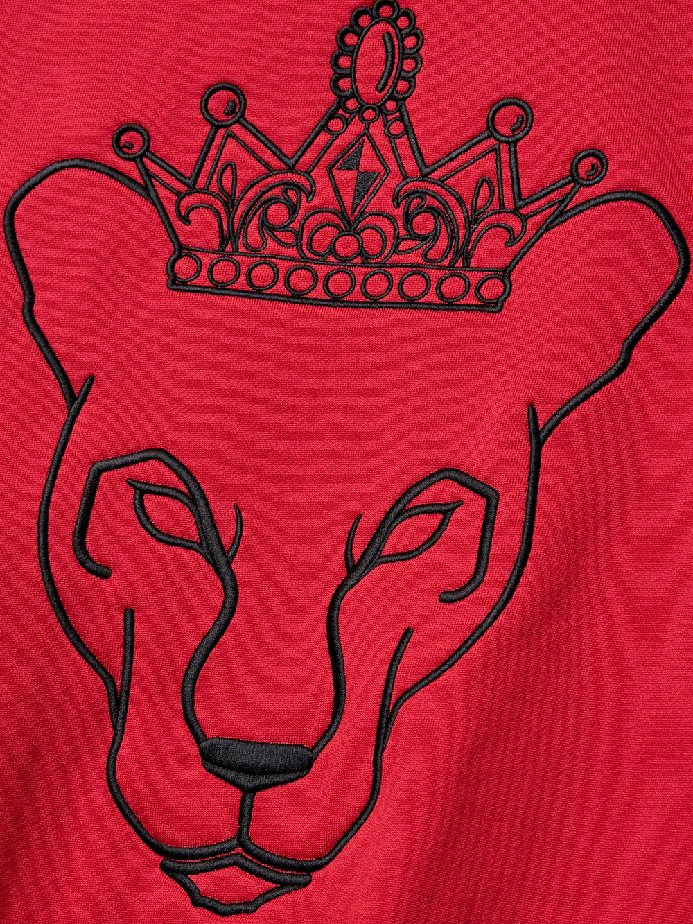 UTAA Blended Fabrics Street Style Chain Oversized Neon Color Red X L - Image 4