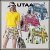 UTAA 2022 SS Blended Fabrics Street Style Co-ord Asymmetry Military (UB3SKF271) Pink X Xs