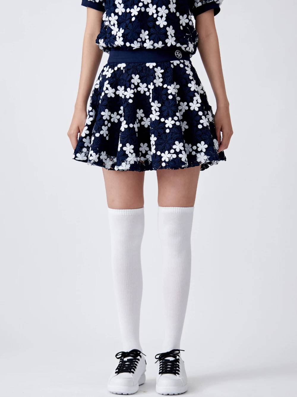 UTAA 2022 SS Blended Fabrics Street Style Co-ord Asymmetry Military (UB2SSF406) Navy X Xs - Image 11