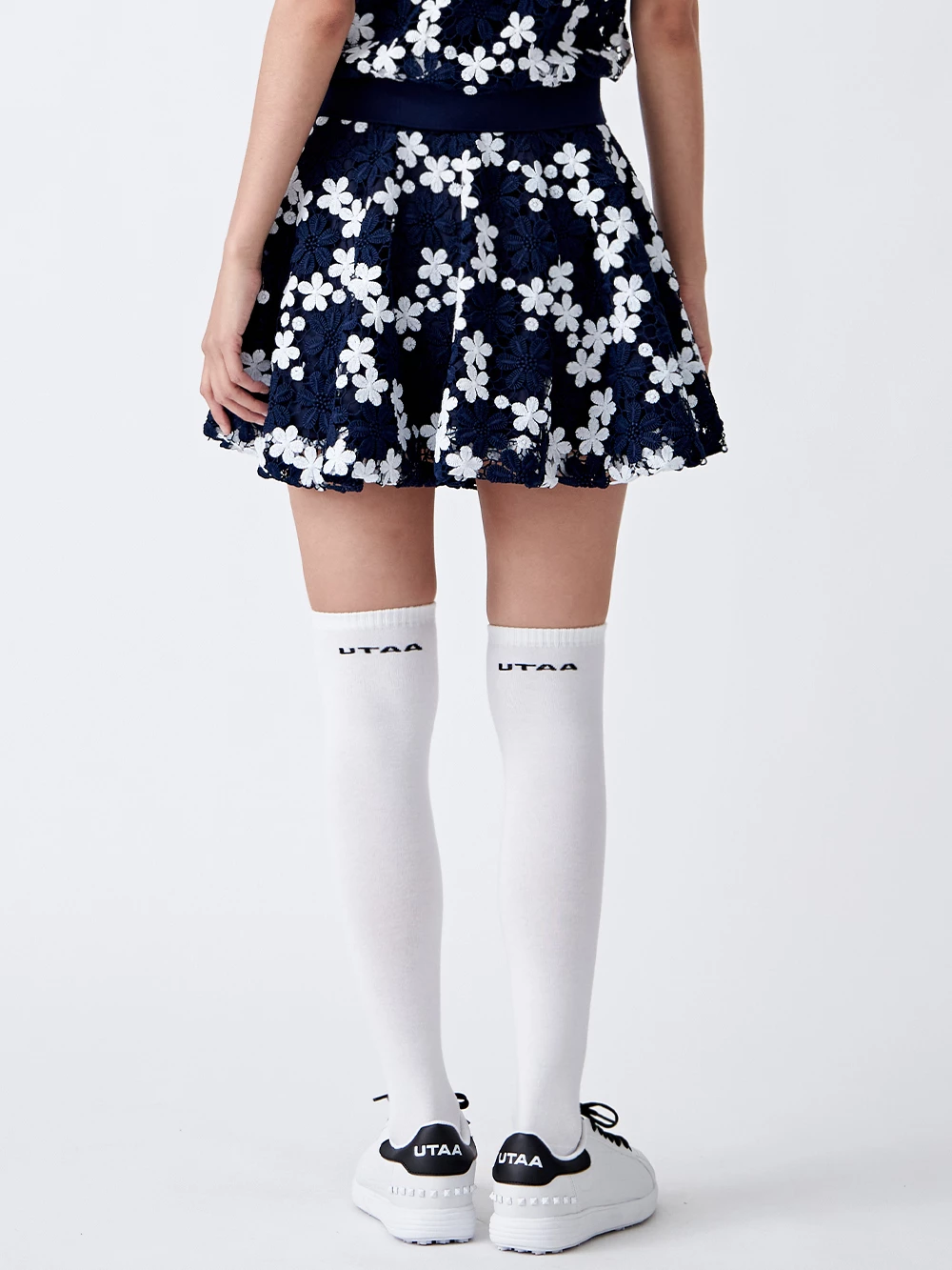 UTAA 2022 SS Blended Fabrics Street Style Co-ord Asymmetry Military (UB2SSF406) Navy X Xs - Image 12